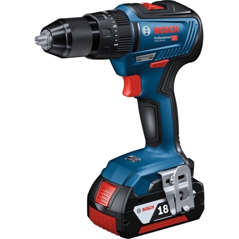Bosch GSB 18V-55 18V Li-Ion Accu Schroefklopboormachine Set (2x 4.0Ah) In L-Boxx
