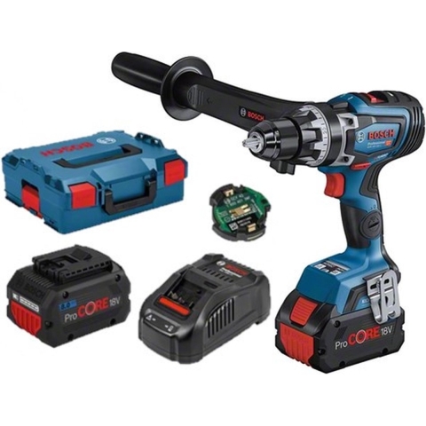 Bosch GSR 18V-150 C 18V Li-Ion Accu BiTurbo Schroefboormachine Set (2x 8,0Ah) In L-Boxx - 150Nm - Koolborstelloos