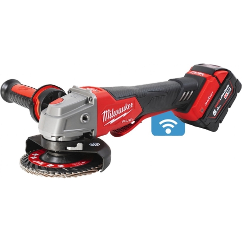 Milwaukee M18 ONEFSAG125XPDB-502X 18V Li-ion Accu Haakse Slijper Set (2x5.0Ah) In HD Box - 125mm - Koolborstelloos