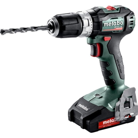 Metabo SB 18 L BL 18V Li-Ion Accu Klopboormachine Set (2x 2,0Ah Accu) In MetaBOX