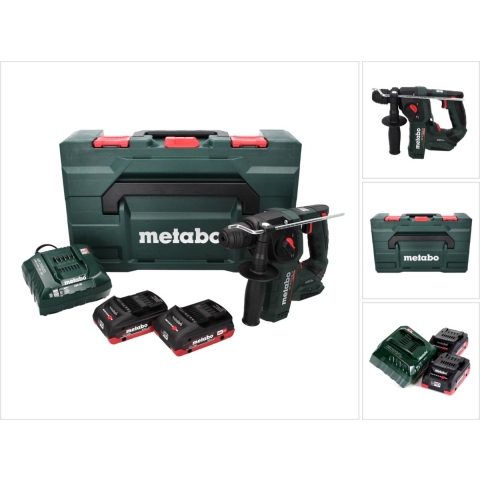 Metabo BH 18 LTX BL 16 18V Li-ion Accu SDS-plus Boorhamer Set (2x 4.0Ah Accu) In MetaBox - 1.3J