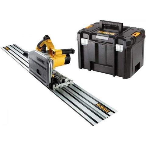 DeWALT DWS520KTR Invalzaag Incl. Geleiderail In TSTAK - 1300W -165mm