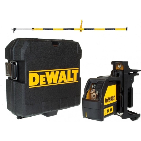 Dewalt DW088KPOL Zelfnivellerende Kruislijnlaser In Koffer (DW088K)&Kolom (DE0882) - 15m