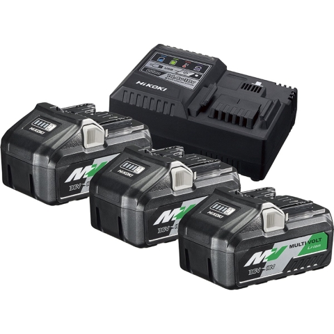 HiKOKI UC18YSL3WB3 36V Li-Ion MultiVolt Li-Ion Accu Starterset (3x 8,0Ah) Incl. Lader