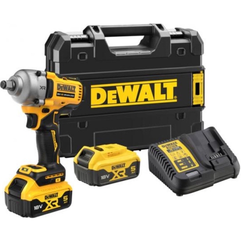 DeWALT DCF891P2T-QW 18V Li-ion XR Accu Slagmoersleutel Set (1x 5.0Ah) In TSTAK Koffer