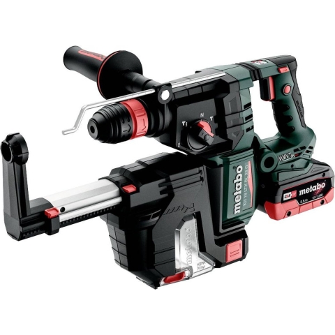 Metabo KH 18 LTX BL 28 Q Set ISA 18V Li-ion Accu Combihamer Set (2x5.5Ah LiHD Accu) In Metabox