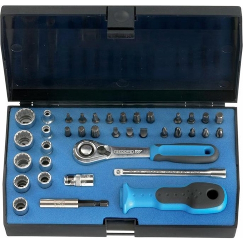 Gedore D 20 KMU-20 37-delige Dopsleutelset 1/4"