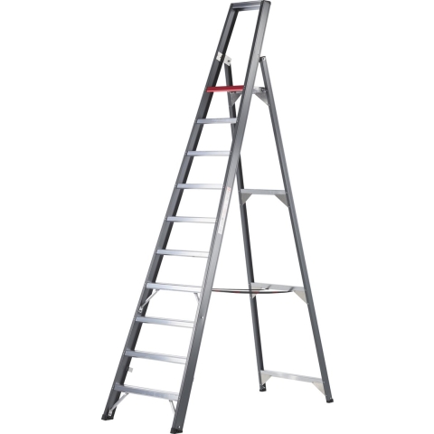 Altrex Falco FEO 10 Trap - Enkel - Aluminium Met Coating - 10 Treden - Max. Werkhoogte 4.35 M.