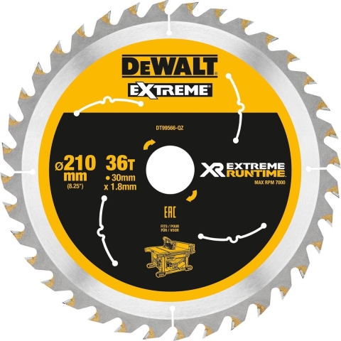 DeWALT DT99566 XR Cirkelzaagblad - 210 X 30 X 36T - Hout
