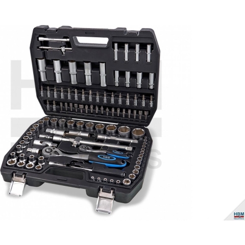 HBM 108-delige PROFI doppenset INCH maten