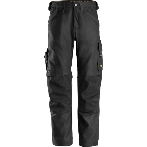 Snickers 6324 AW Werkbroek Canvas+ Stretch - Zwart - Maat 056