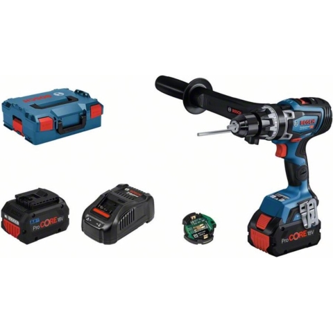 Bosch GSB 18V-150 C 18V Li-Ion Accu BiTurbo Schroefklopboormachine Set (2x 8,0Ah) In L-Boxx - 150Nm - Koolborstelloos