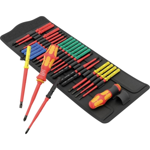 Wera 05006617001 26-delig Kraftform Kompakt VDE Big Pack 1 Wisselklingenset In Etui