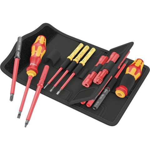 Wera 05006616001 18-delig Kraftform Kompakt VDE 18 Imperial 1 Tool Finder Wisselklingenset In Etui