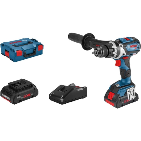 Bosch GSB 18V-110 C 18V Li-Ion Accu Klopboor-/schroefmachine Set (2x 4.0Ah Accu) In L-Boxx