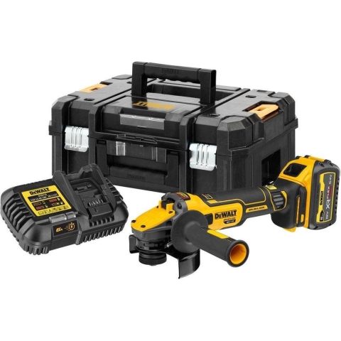 DeWALT DCG409T1 54V Li-ion FlexVolt Accu Haakse Slijper Set (1x 6.0Ah) In TSTAK Koffer - 125mm
