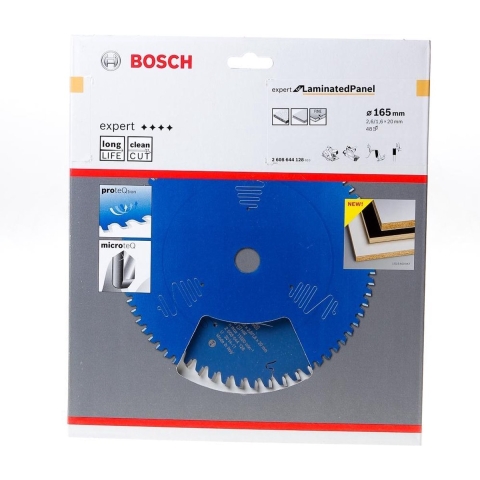 Bosch 2608644128 Expert Cirkelzaagblad - 165 X 20 X 48T - Gemelamineerde Plaat - Carbide