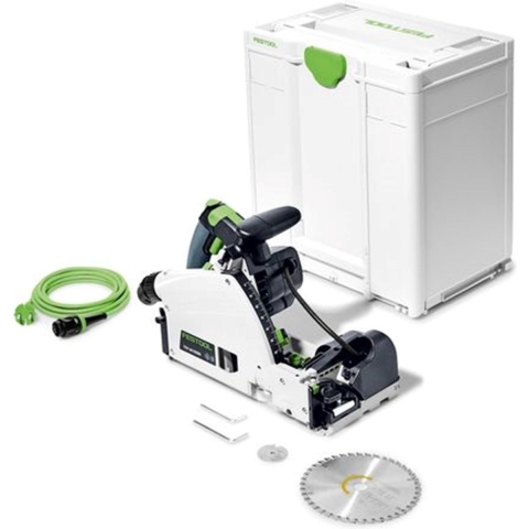 Festool TSV 60 KEBQ-Plus Invalzaag Met Voorritsfunctie Incl, Cirkelzaagblad In Systainer - 1500W