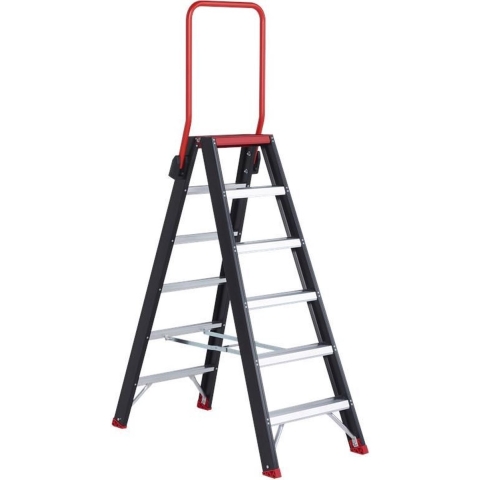 Altrex Taurus TDO 6 Dubbele Trap - Aluminium Met Coating - 2 X 6 Treden - Max. Werkhoogte 3.40 M