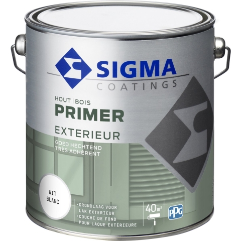 Sigma Houtprimer Exterieur - Wit - 2.5L