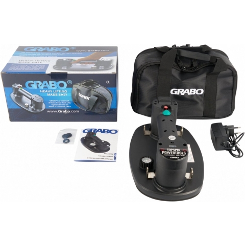 Grabo Plus Elektrische Vacuüm Tegeldrager - 120kg - In Beschermtas