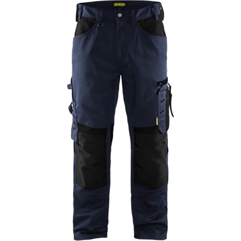 Blåkläder 1566 Werkbroek Zonder Spijkerzakken - Donker Marineblauw/zwart - Maat 54 (XL)