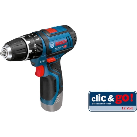 Bosch GSB 12V-15 12V Li-Ion Accu Klopboor-/schroefmachine Body In L-Boxx