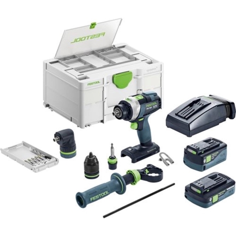 Festool TPC 18/4 5,0/4,0 I-Set 18V Li-Ion Accu Klopboormachine Set (1x 4,0Ah&1x 5,0Ah) In Systainer - 75Nm