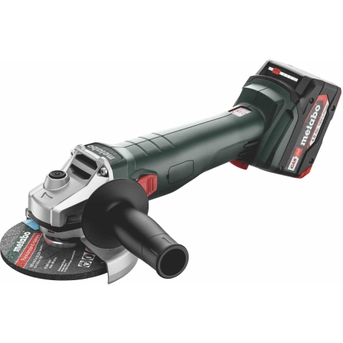 Metabo W 18 7-125 18V Li-Ion Accu Haakse Slijper Set (2x 4,0Ah) In Metabox - 125mm