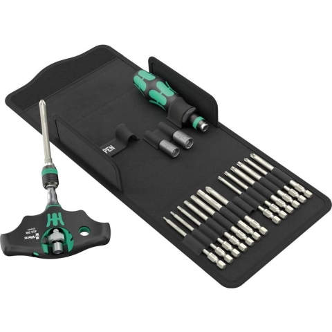Wera 05136072001 19-delig Kraftform Kompakt 400 RA SHK Set 1 Bitschroevendraaierset