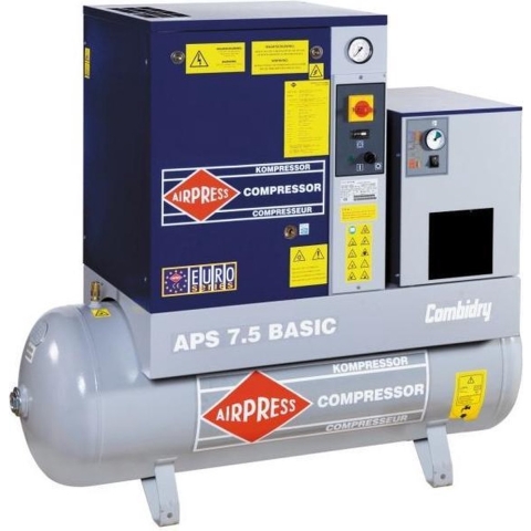 AIRPRESS 400V schroefcompressor combi dry APS 7.5 basic