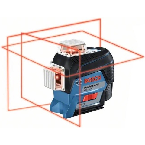 Bosch GLL 3-80 C 12V Li-Ion Accu Lijnlaser (4x 1,5-V-LR6 (AA))