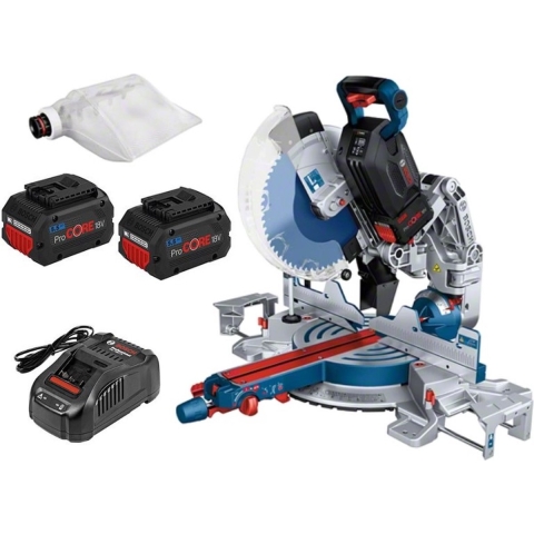 Bosch GCM 18V-305 GDC 18V Li-Ion Accu BiTurbo Afkortzaag Set (2x 5,5Ah) - 305mm