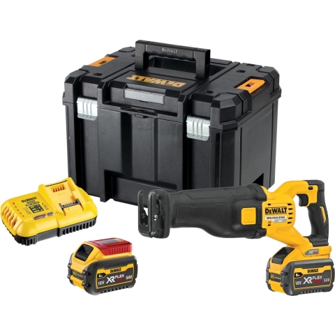 DeWALT DCS389X2-QW 54V Li-ion FlexVolt Accu Reciprozaag Set (2x 9.0Ah) In TSTAK Koffer