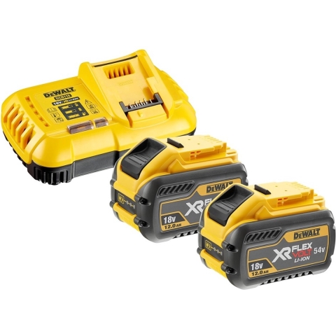 DeWALT DCB118Y2-QW 18V / 54V Li-ion FlexVolt Accu Starterset (2x 18V / 54V 12.0Ah)