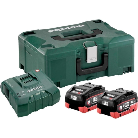 Metabo 685131000 18V LiHD Accu Starterset (2x 8,0Ah) + Lader