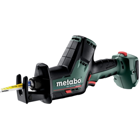 Metabo SSE 18 LTX BL Compact 18V Li-Ion Accu Reciprozaag Body In MetaBOX - 16mm - Koolborstelloos