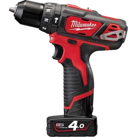 Milwaukee M12 BPD-402C 12V Li-Ion Accu Klopboor-/schroefmachine Set (2x 4.0Ah Accu) In Koffer