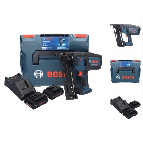 Bosch GNH 18V-64 18V Li-ion Accu Tacker Set (2x 4.0Ah) In L-Boxx