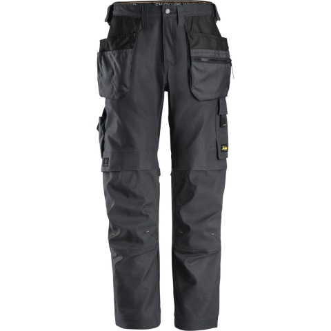 Snickers 6224 AW Werkbroek Canvas Stretch HP - Staal Grijs - Maat 054