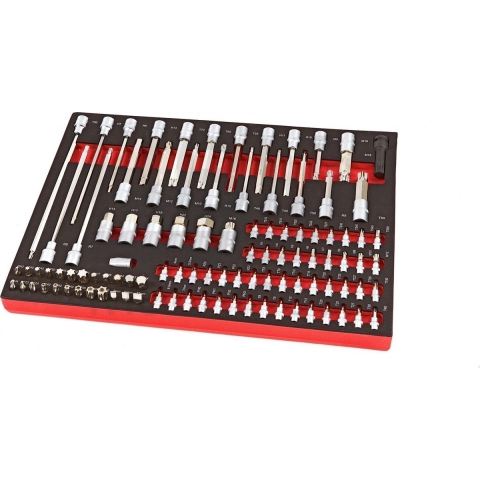 HBM 102-delige INBUS en TORX iinlay FOAM