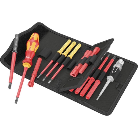 Wera 05006613001 18-delig Kraftform Kompakt VDE 18 Universal 1 Tool Finder Wisselklingenset In Etui