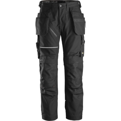 Snickers 6214 RuffWork Canvas+ Werkbroek Met Holsterzakken - Zwart - Maat 052