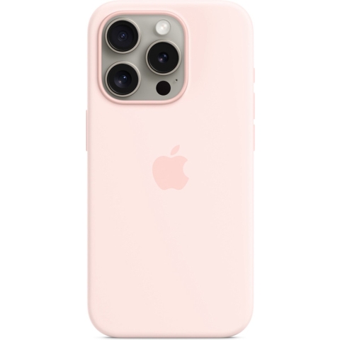 Apple Iphone 15 Pro Siliconenhoesje Met Magsafe - Lichtroze