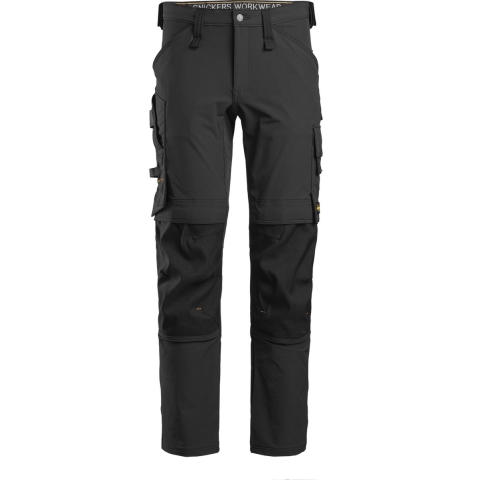 Snickers 6371 AllroundWork Full Stretch Werkbroek - Zwart - Maat 048