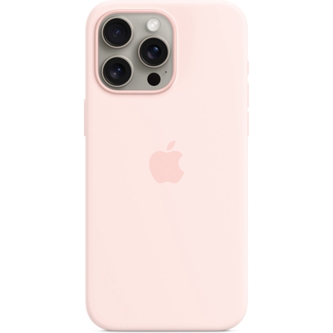 Apple Iphone 15 Pro Max Siliconenhoesje Met Magsafe - Lichtroze
