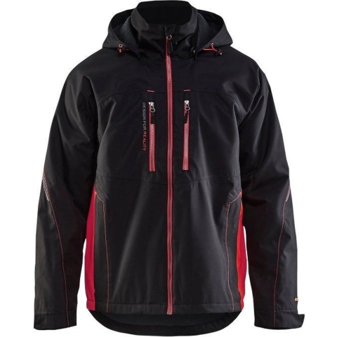 Blåkläder 4890 Lichtgewicht Winterjas - Zwart/rood - Maat L