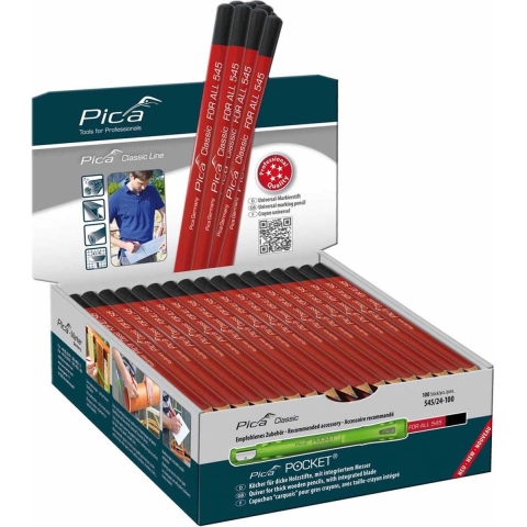 Pica 545/24-100 Universeel Potlood - 230mm - Grafiet (100st.)