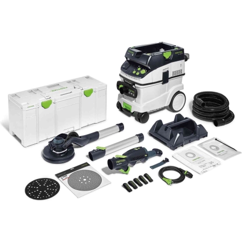 Festool PLANEX LHS 2 225/CTM 36-Set Wandschuurmachine Set Incl. Bouwstofzuiger Incl. Systainer - 400W - 220mm