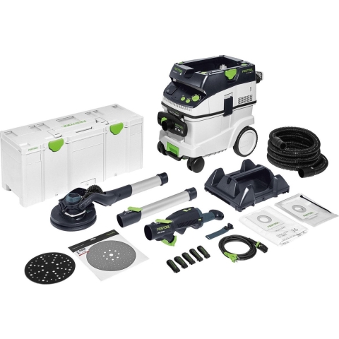 Festool PLANEX LHS 2 225/CTL 36 Wandschuurmachine Set Incl. Bouwstofzuiger - 400W - 1,65m